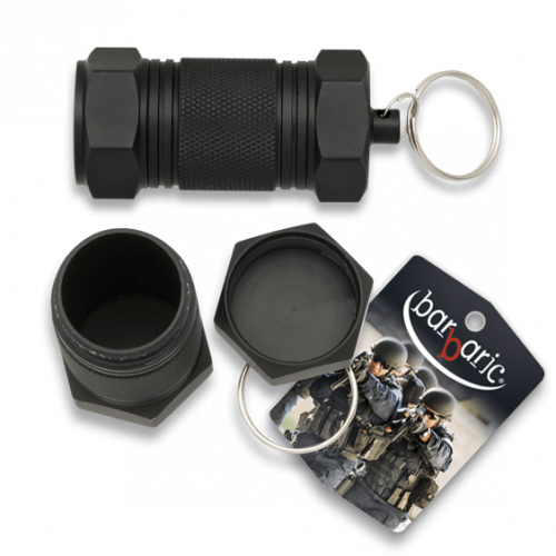 Llavero Bote estanco negro metal