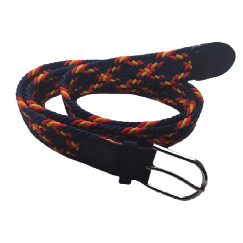 Cinturón trenzado azul marino Bandera de España