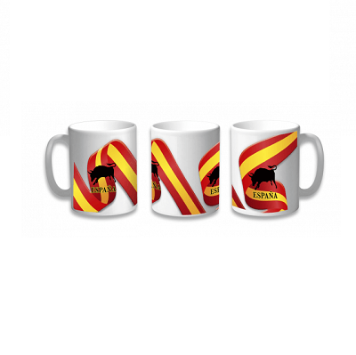 Taza Bandera de España y Toro