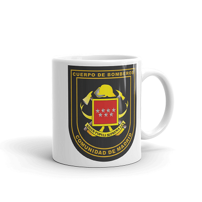 Taza escudo "BOMBEROS Comunidad de Madrid"