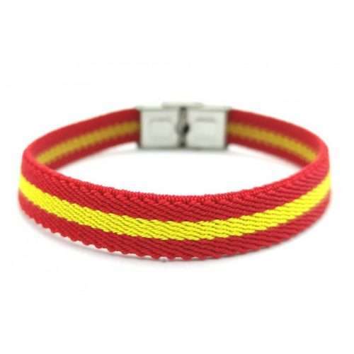 Pulsera lona Bandera de España con cierre
