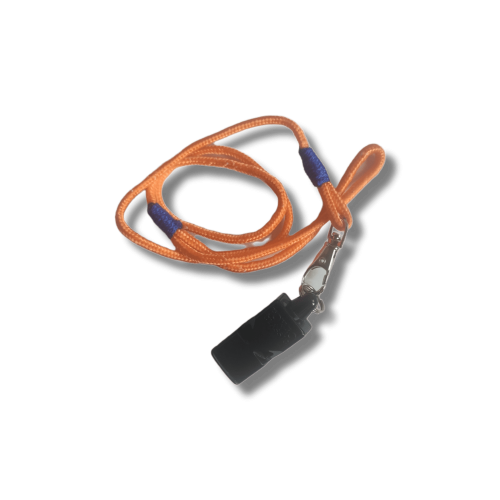 Cordón Silbato SyE Naranja con Mosquetón