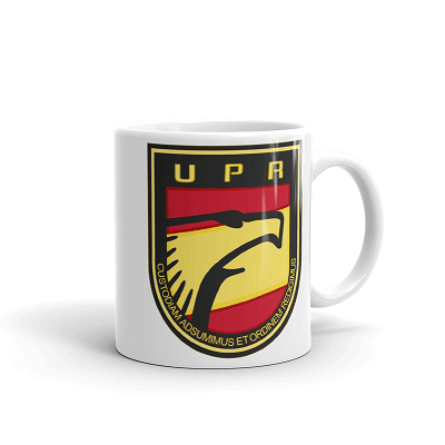 Taza escudo Policía Nacional "UPR"