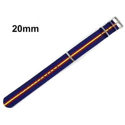 Correa reloj 20mm marino bandera España - Imagen 2