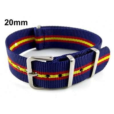 Correa reloj 20mm marino bandera España