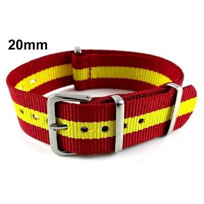 Correa reloj 20mm bandera España.