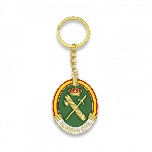 Llavero Guardia civil ovalo bandera de España