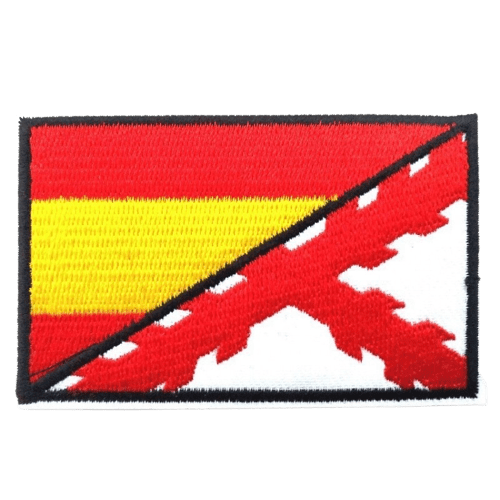 Parche Bandera España Cruz Borgoña (5.5 x 3.5cm)