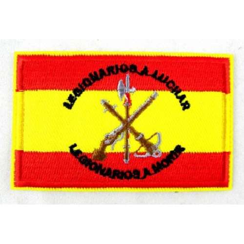 Parche Bandera España escudo Legión (8x5cm)