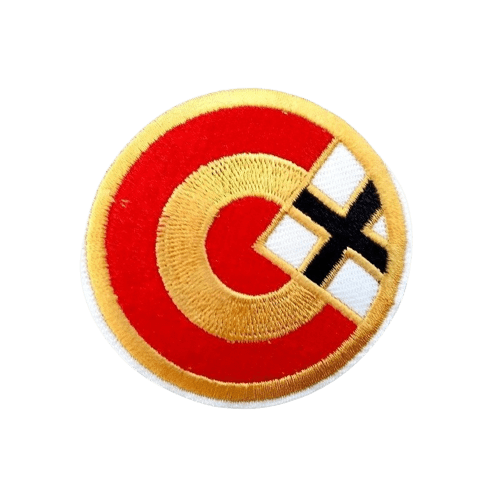 Parche escarapela Cruz San Andrés (Ø 7,5 cm)