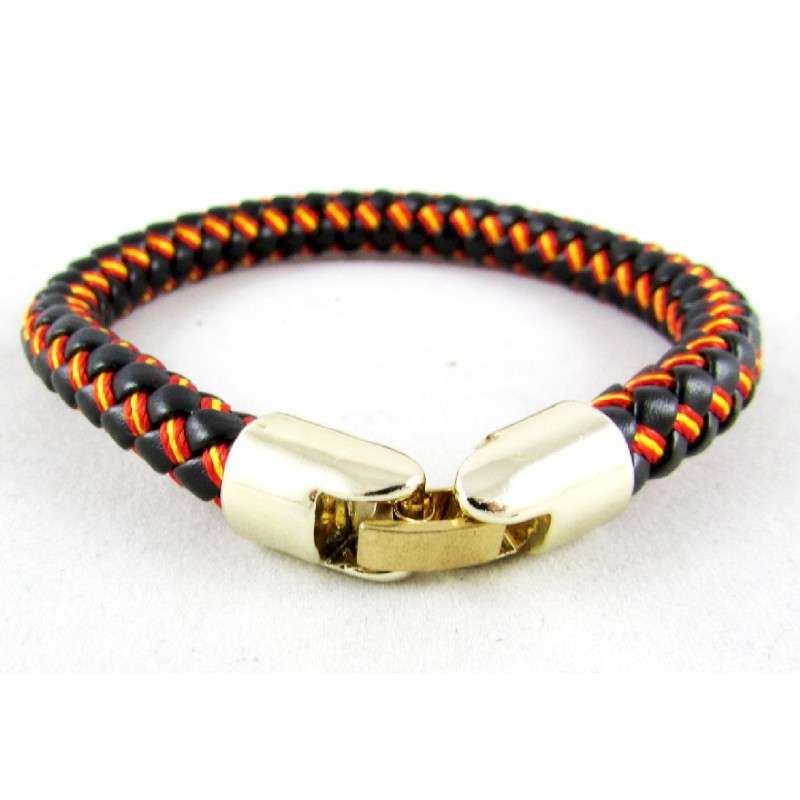 Pulsera de cuero Bandera España - Imagen 2