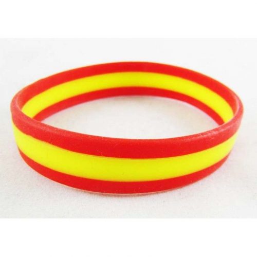 Pulsera de silicona con Bandera España.